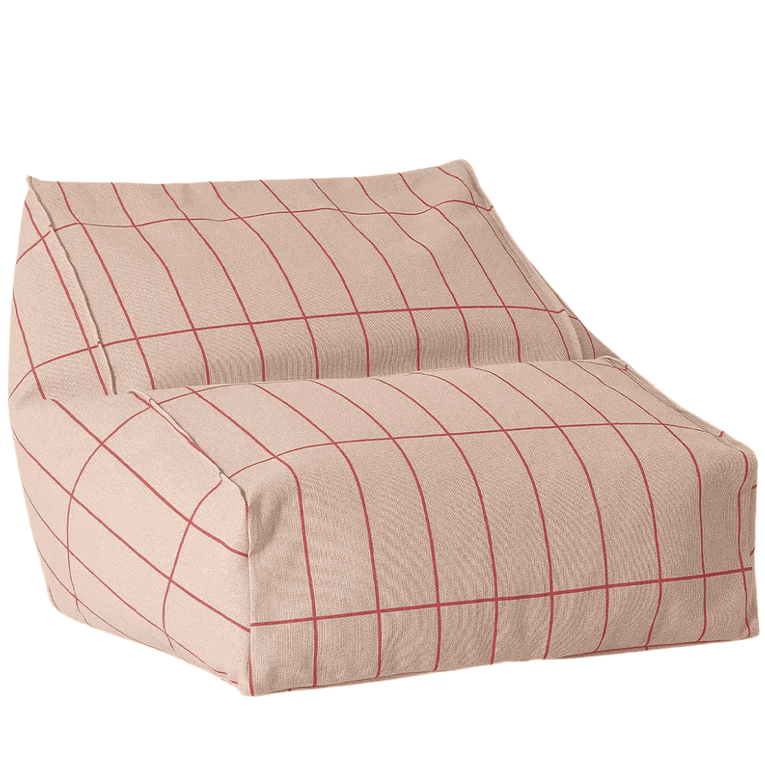 nobodinoz zitzak vibes - pink red grid | 8435574935014 | 0