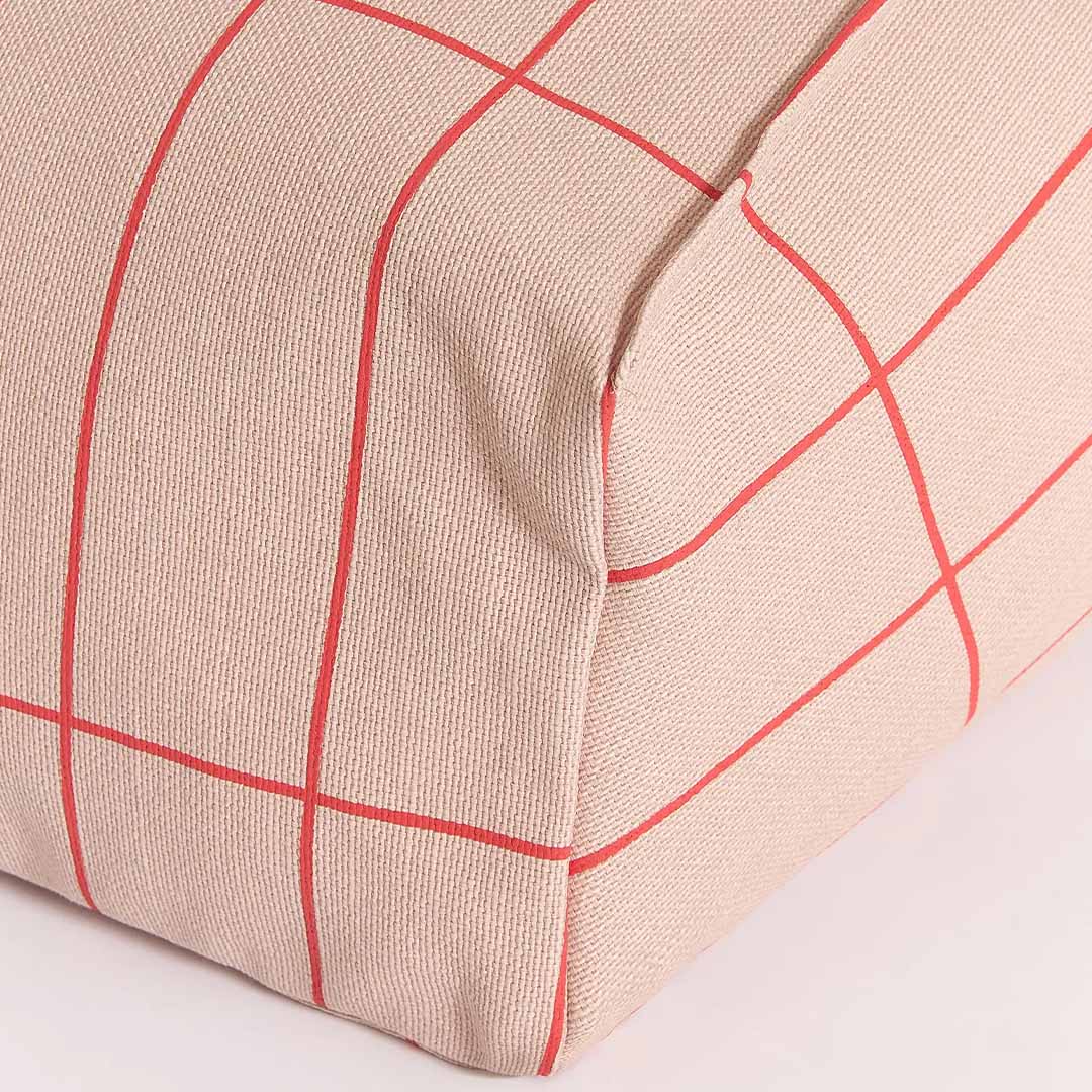 nobodinoz zitzak vibes - pink red grid | 8435574935014 | 2