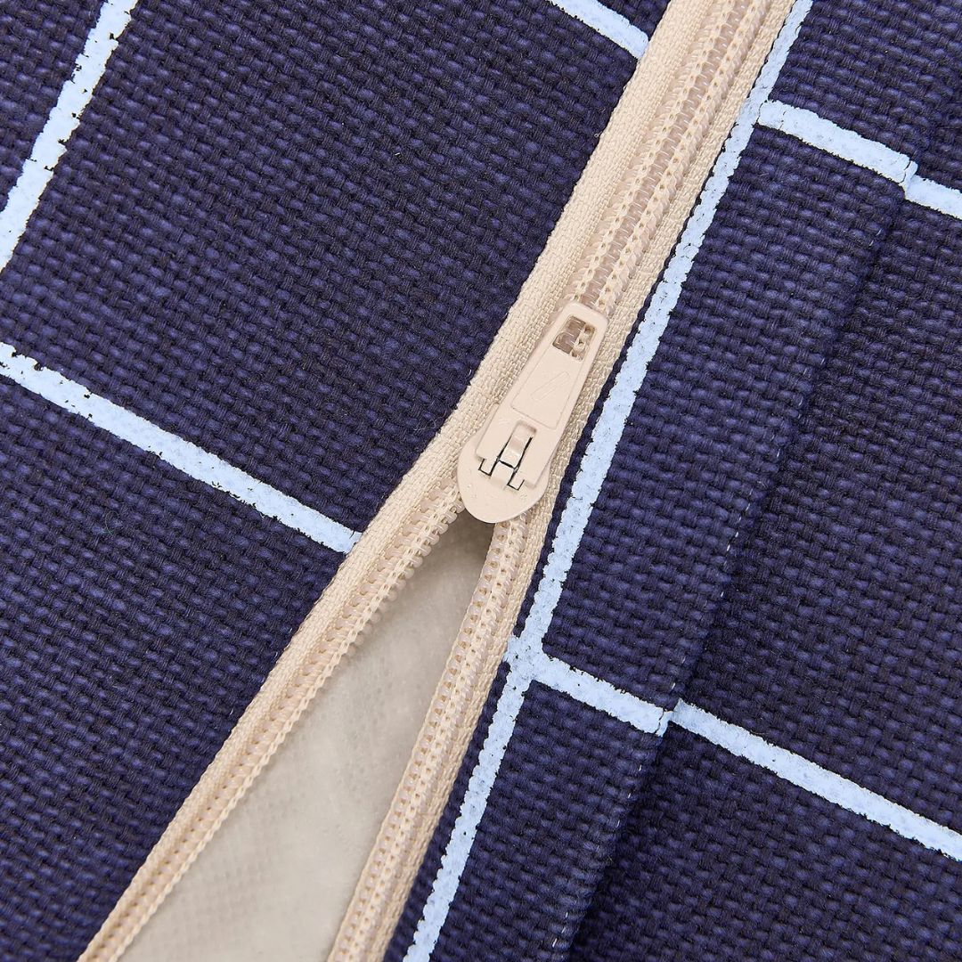 nobodinoz zitzak vibes - navy blue grid | 8435574938480 | 4