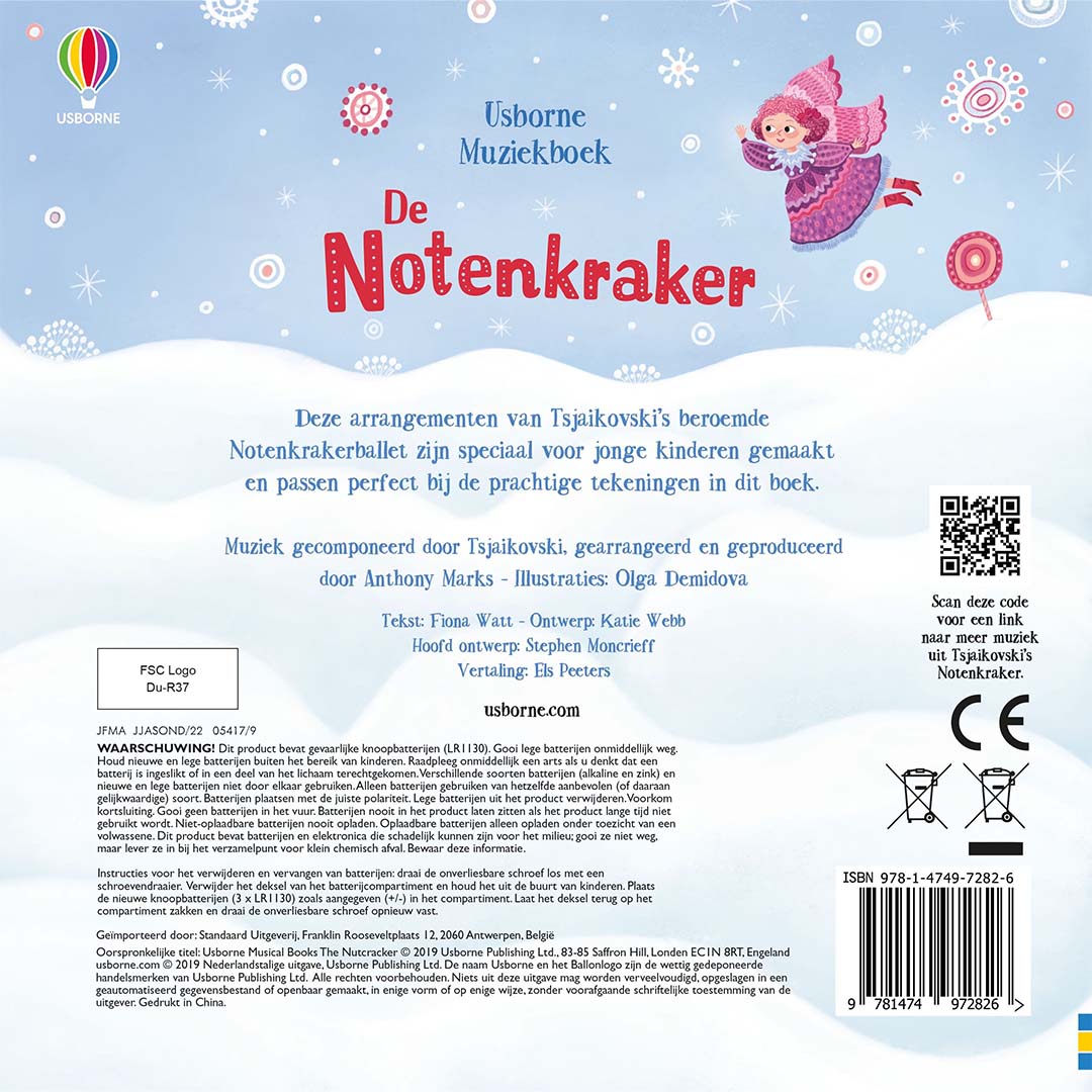 uitgeverij usborne geluidenboek de notenkraker | 1707282 | 1