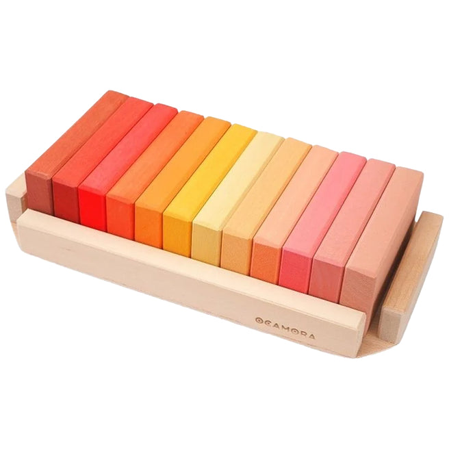 ocamora bouwblokken boards klein - autumn - 12st | PR-1209