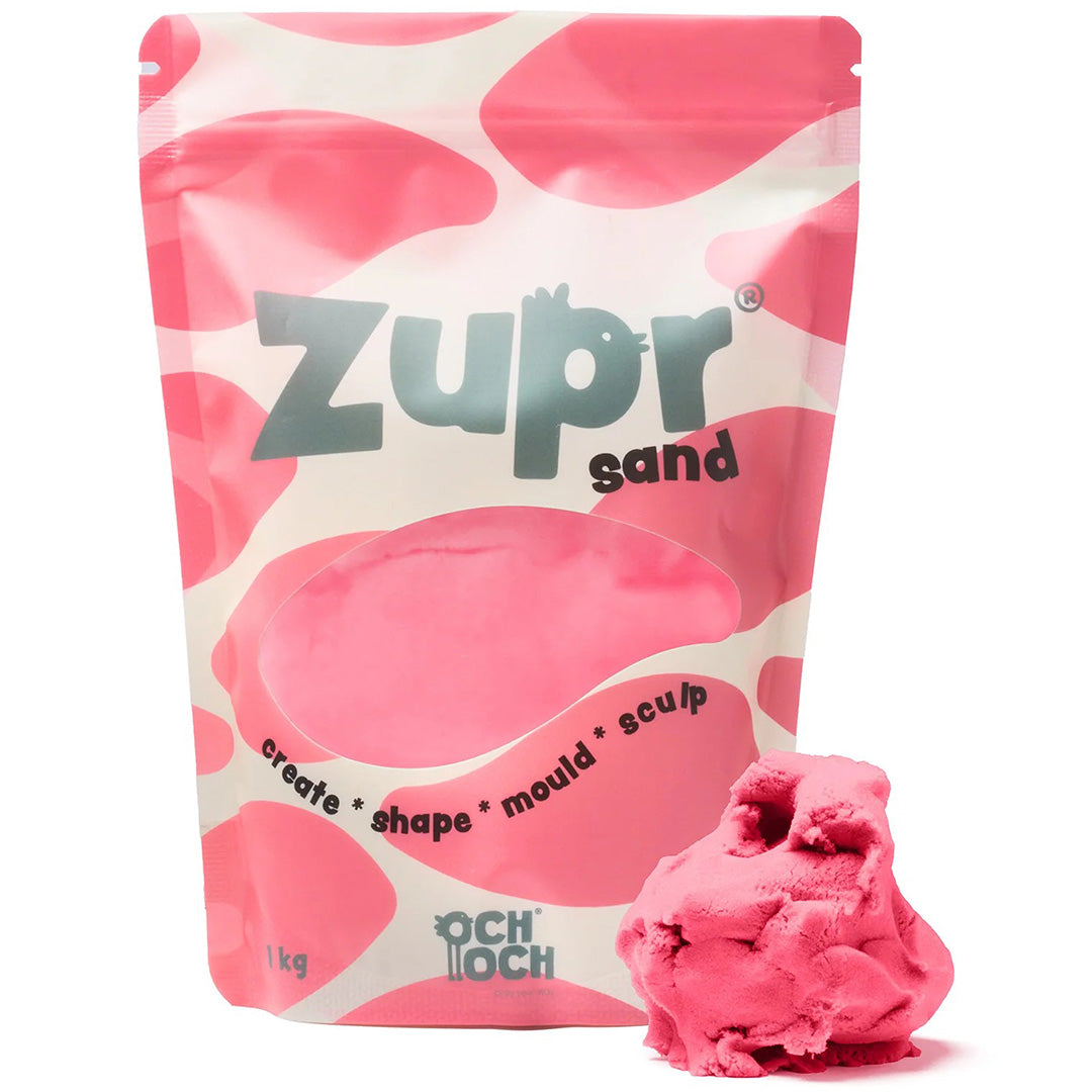 och och zupr kinetisch zand - poppy pink - 1 kg