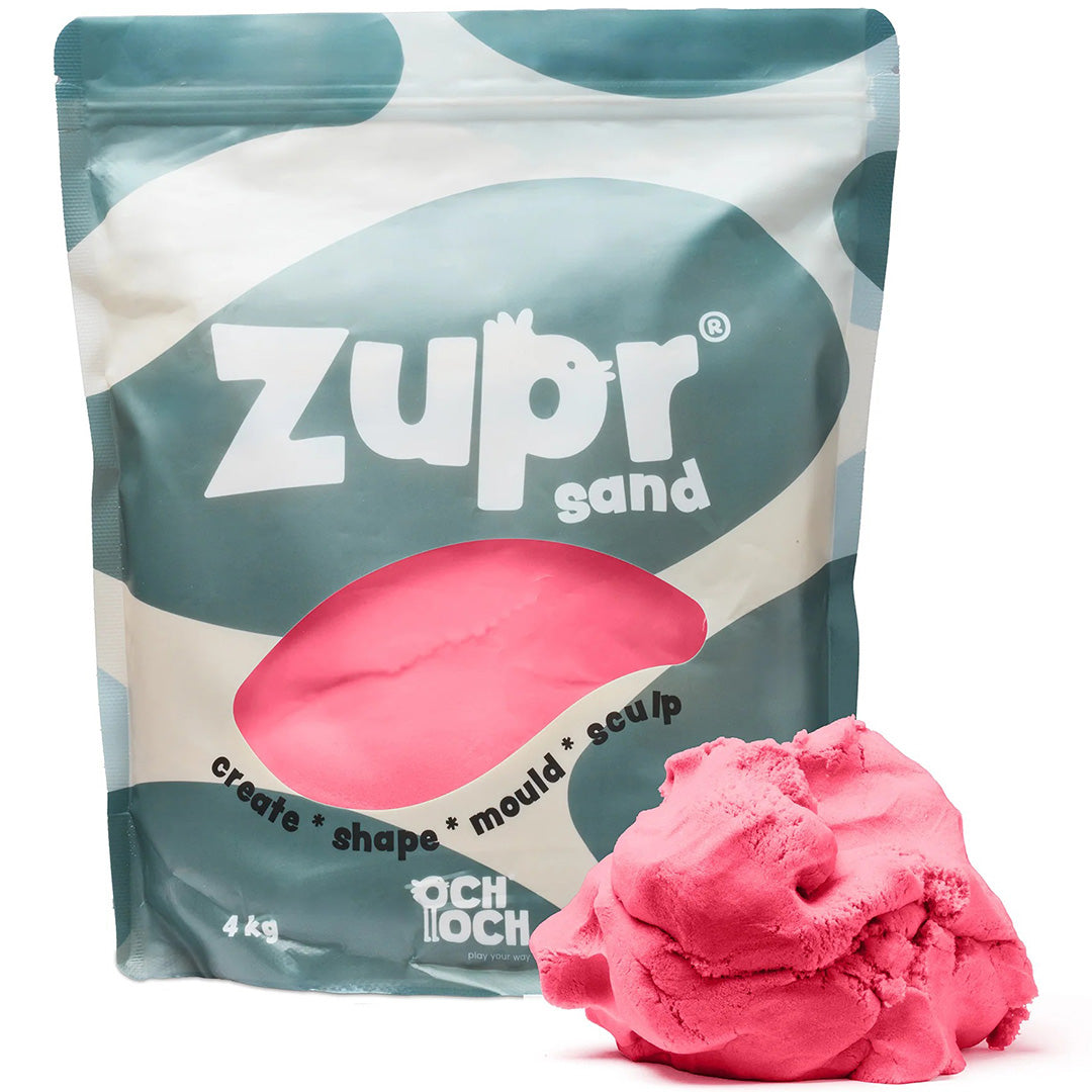 och och zupr kinetisch zand - poppy pink - 4 kg