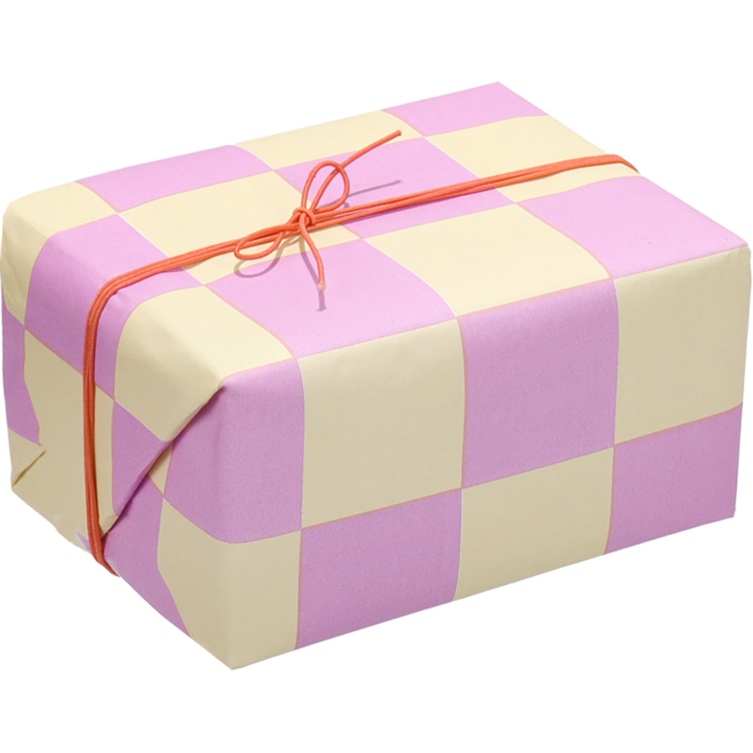 ole inpakpapier checkerboard - vanilla - violet - 3 m 4