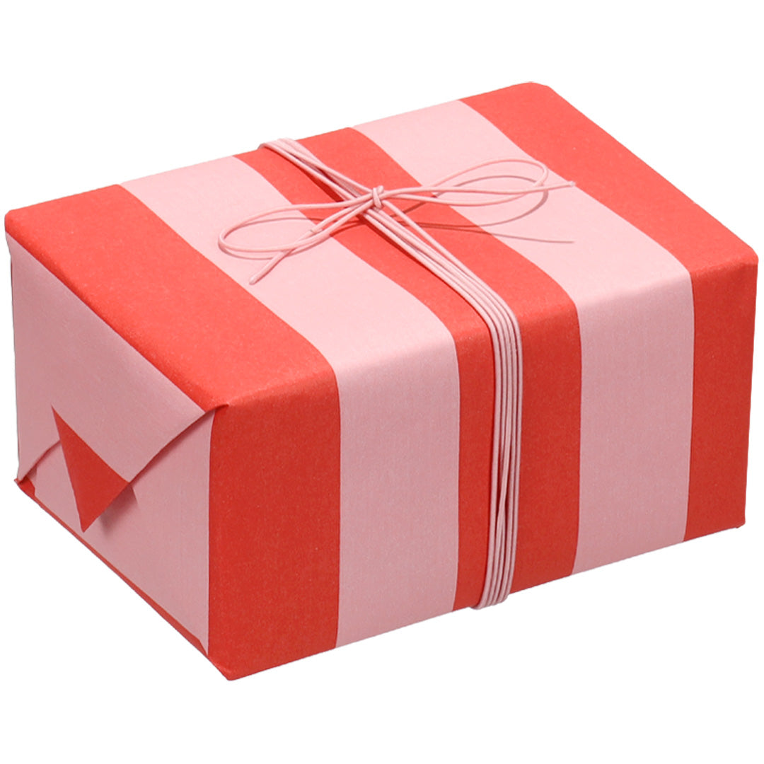 ole inpakpapier stripes - poppy red - litchi - 3 m 4
