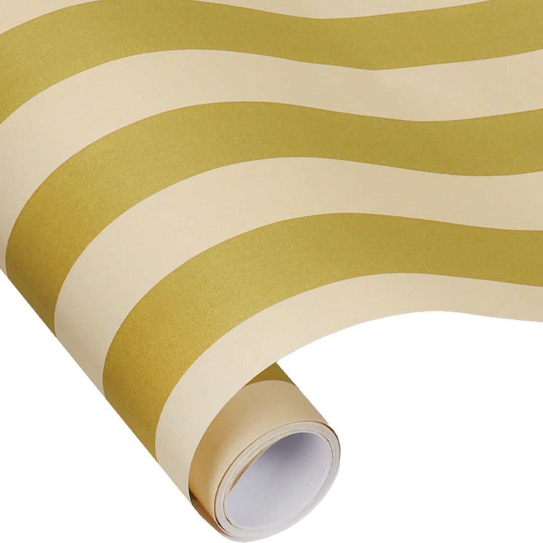 ole inpakpapier stripes - vanilla - seaweed - 3 m 3