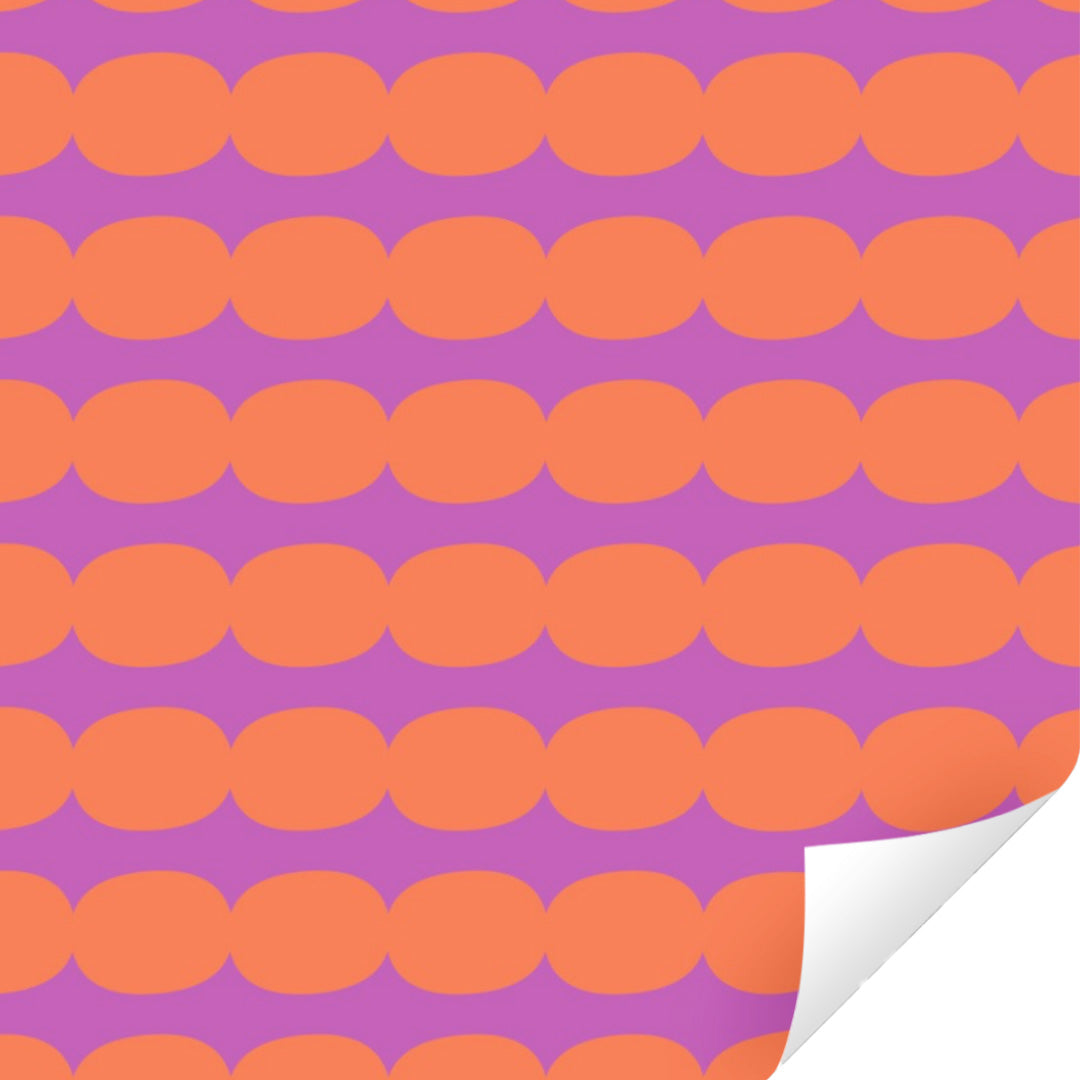 ole inpakpapier pebbles - orange purple tales - 3 m | 10KA60670C | 0