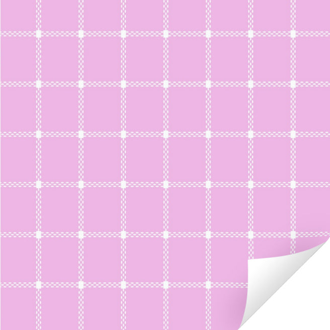ole inpakpapier plaid - pink frosting - 3 m | 10KA611C | 0