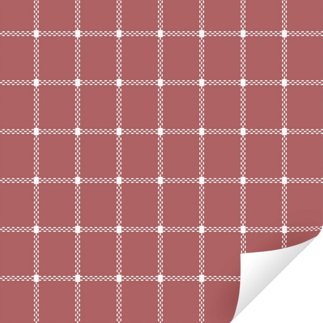 ole inpakpapier plaid - rosewood - 3 m | 10KA610C | 0