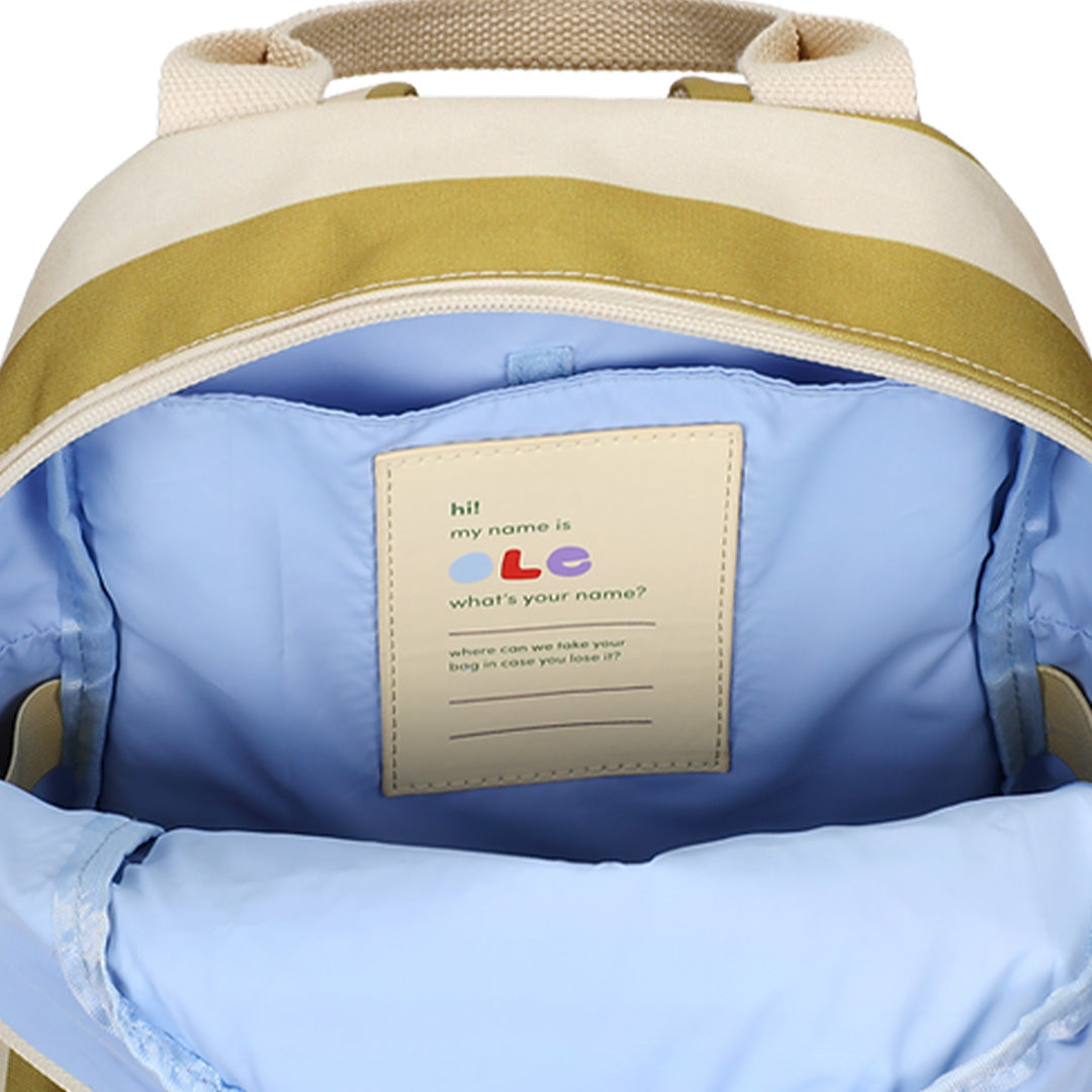 ole peuterrugzak stripes - vanilla seaweed - 30 cm | 1702072 | 3