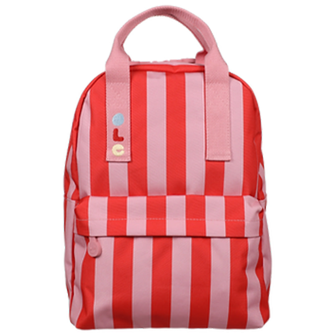 ole rugzak stripe - poppy red litchi - 35 cm | 1702066 | 1