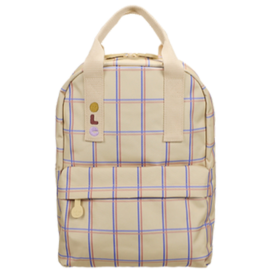 ole rugzak tartan - vanilla - 35 cm | 1702064 | 1