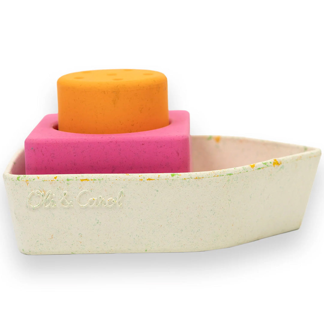 oli & carol badbootje - oranje | L-UPCYCLED-BOAT-ORANGE | 1