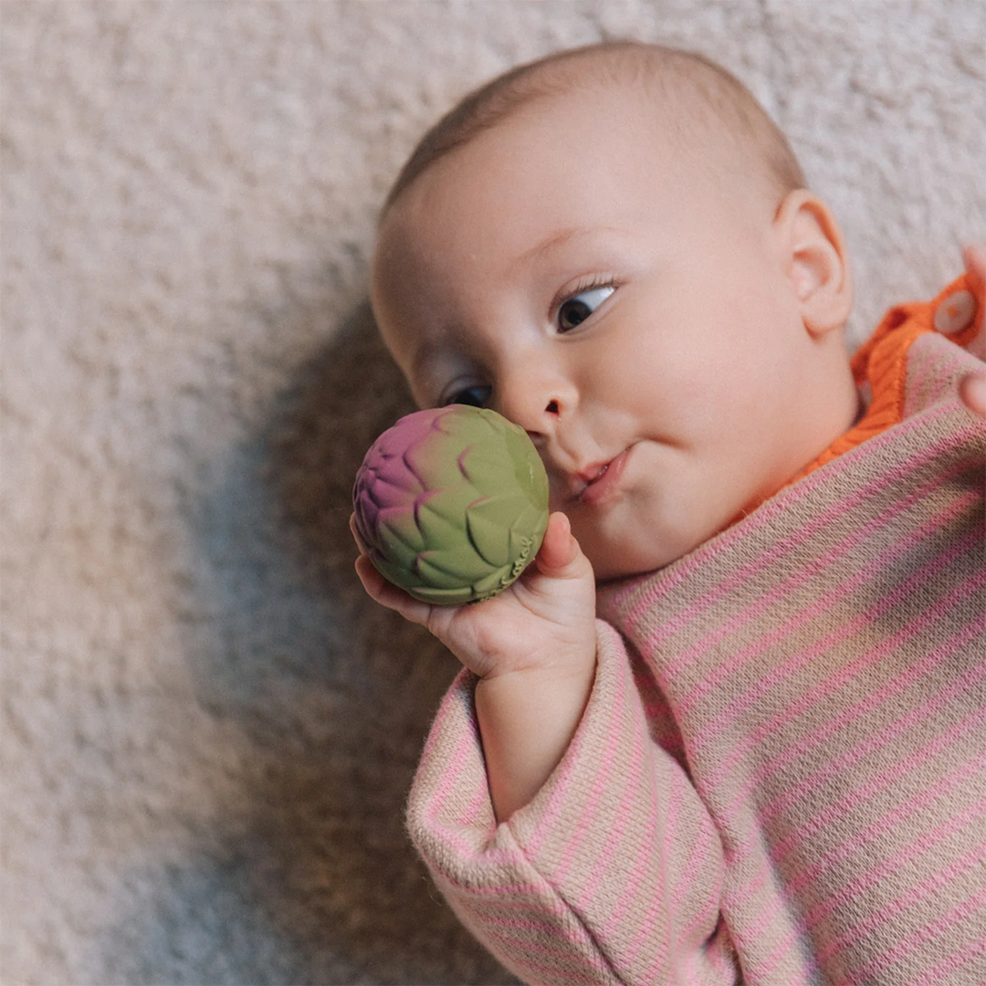 oli & carol sensorische speelballen groenten - 3st | L-BABY-BALL-VEGGIES | 3