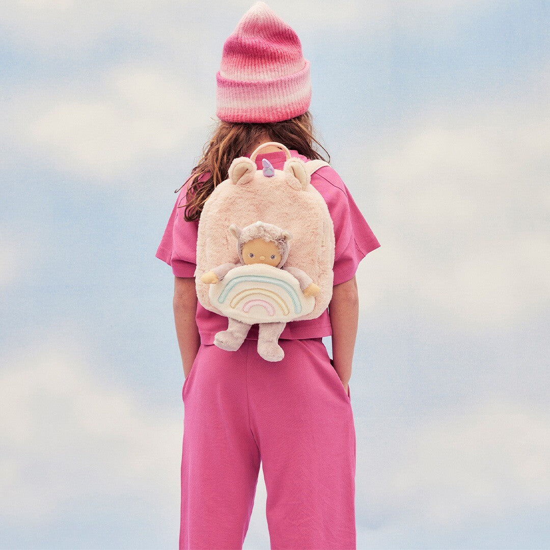 olli ella kleuterrugzak hopalong unicorn - pink - 26 cm | OEKBAG-DIN-PI-P | 1