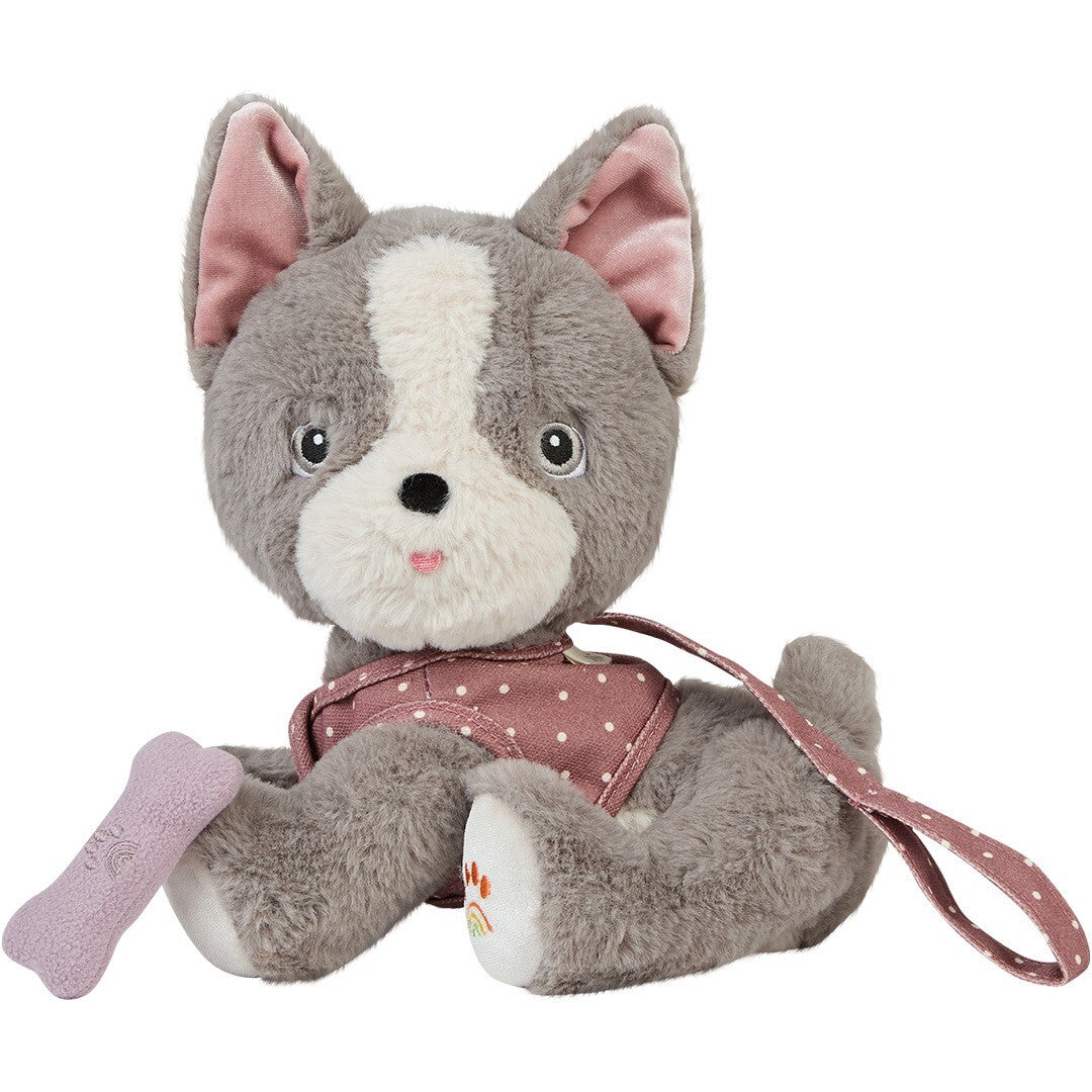 olli ella knuffelhond dinkum dog gizmo - grey | OEKDIN-DIN-GR-E | 0