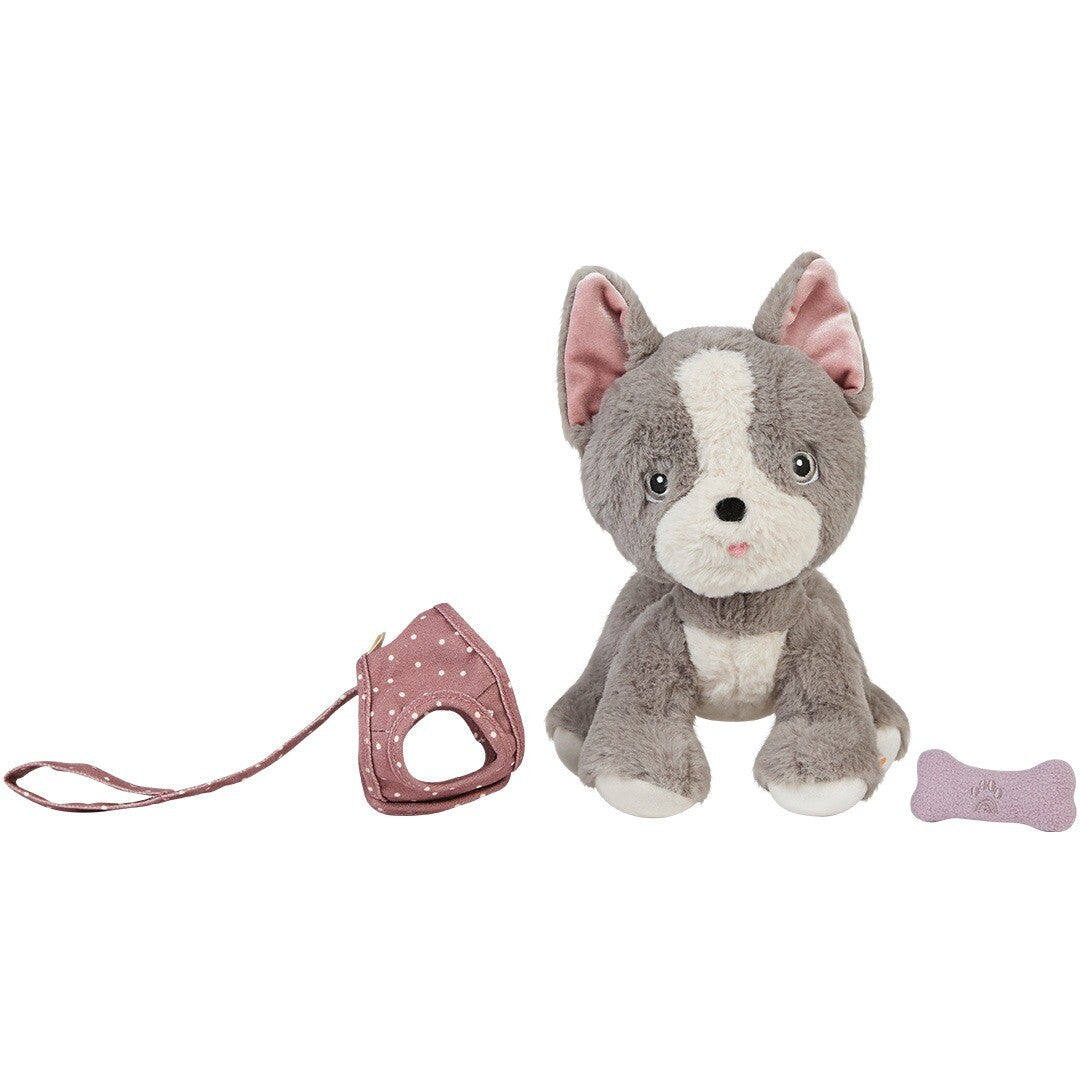 olli ella knuffelhond dinkum dog gizmo - grey | OEKDIN-DIN-GR-E | 5