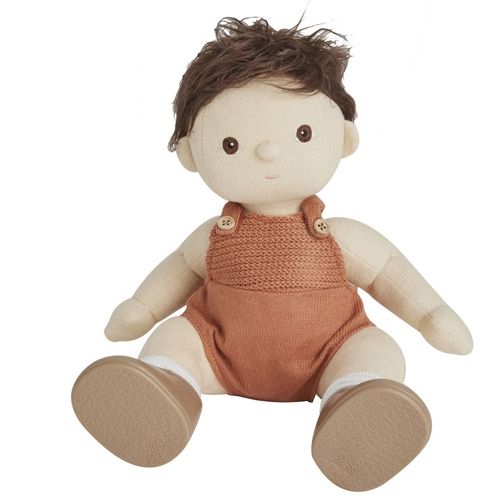 olli ella lappenpop dinkum doll - peanut - 35 cm   | OEKTOY-DKD-PE-O | 0