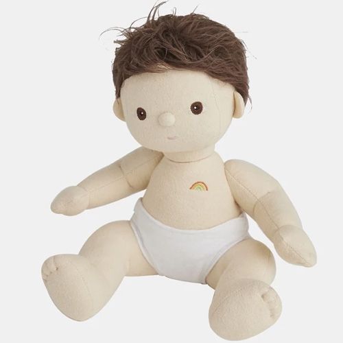 olli ella lappenpop dinkum doll - peanut - 35 cm   | OEKTOY-DKD-PE-O | 3