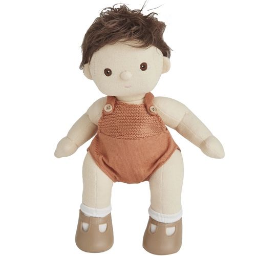olli ella lappenpop dinkum doll - peanut - 35 cm   | OEKTOY-DKD-PE-O | 4