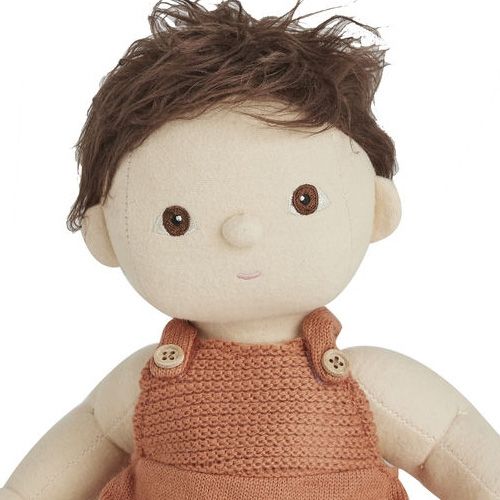 olli ella lappenpop dinkum doll - peanut - 35 cm   | OEKTOY-DKD-PE-O | 5