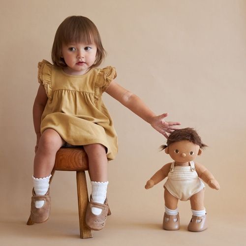 olli ella lappenpop dinkum doll - sprout - 35 cm  | OEKTOY-DKD-SP-O | 3