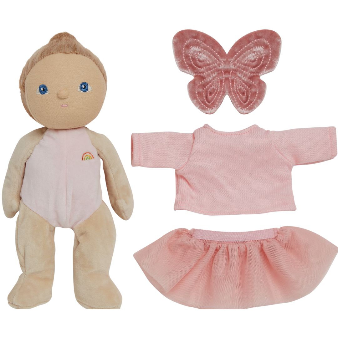 olli ella lappenpop dinky dinkum doll - dress me - mia - 22 cm | OETDDA-DRE-ON-P | 3