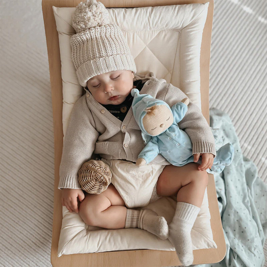 olli ella lappenpop dozy dinkum doll met muziek - leo - 32 cm | OEKTOY-LDZ-LE-O | 1