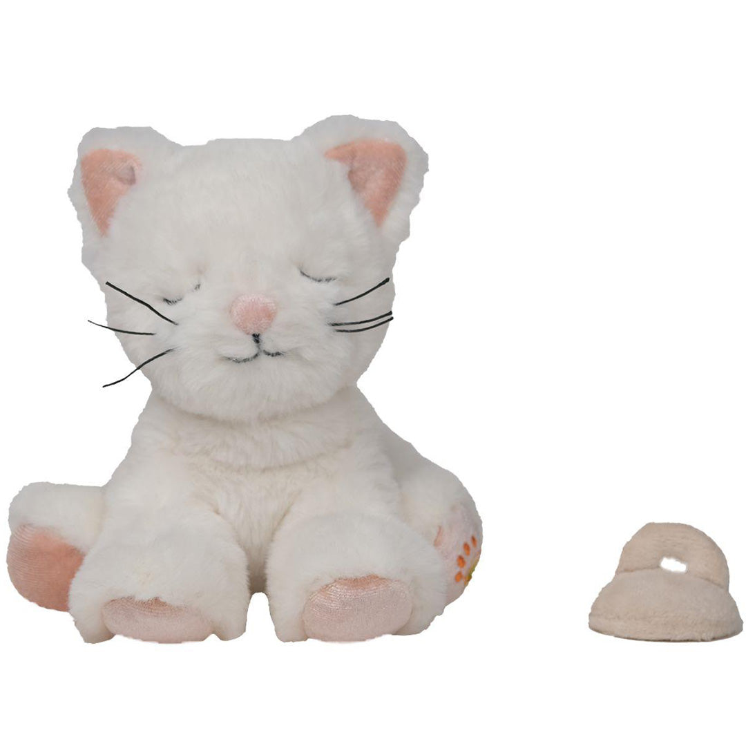 olli ella knuffelkat binky kitten - kiki white - 14 cm | OETCAT-BIN-WH-P | 0