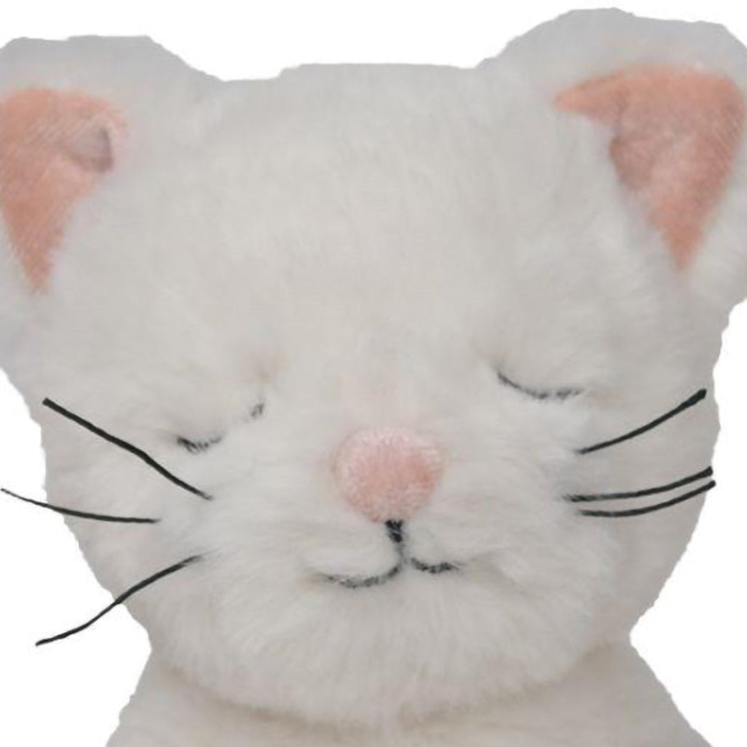 olli ella knuffelkat binky kitten - kiki white - 14 cm | OETCAT-BIN-WH-P | 1