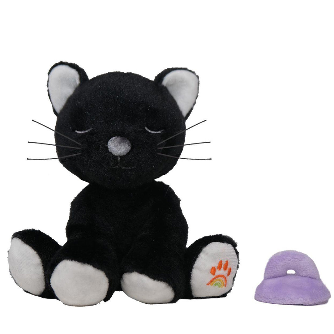 olli ella knuffelkat binky kitten - koko black - 14 cm | OETCAT-BIN-BL-P | 0