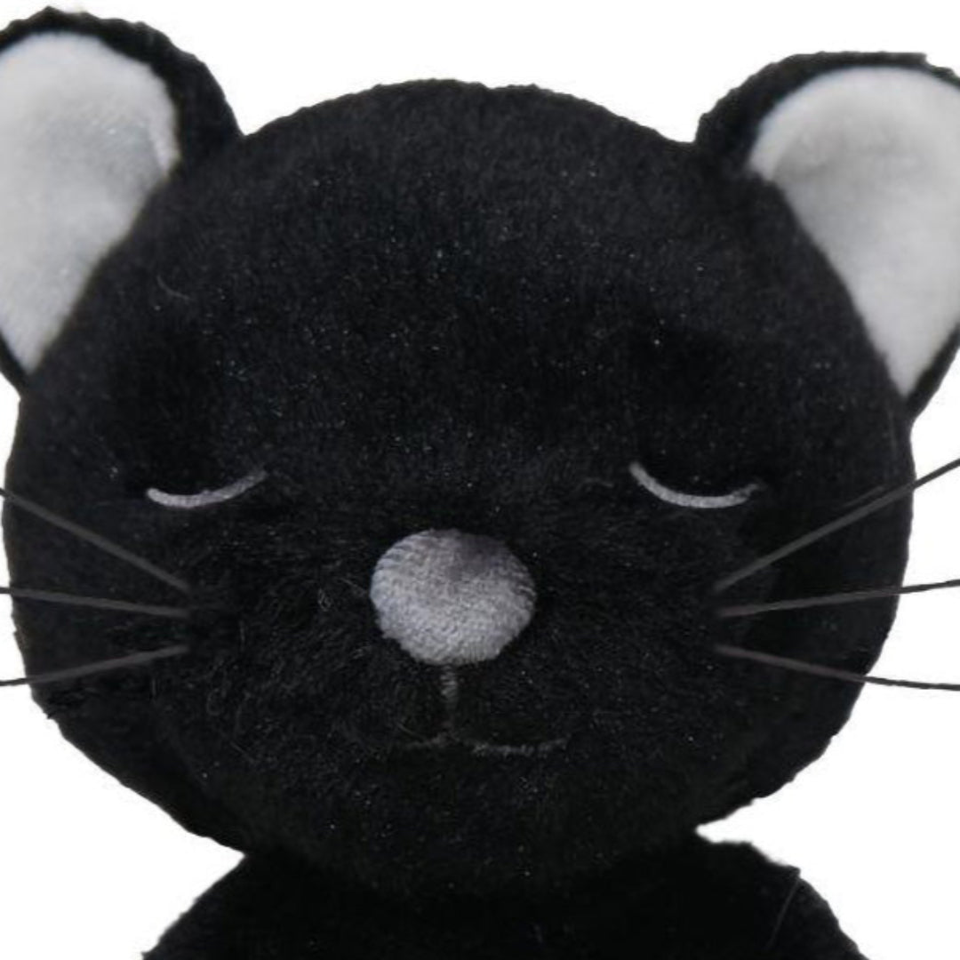 olli ella knuffelkat binky kitten - koko black - 14 cm | OETCAT-BIN-BL-P | 1