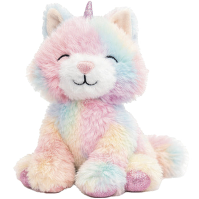 olli ella knuffelkat binky kitycorn - sprinkle - 9 cm | OETBIN-BIN-KR-P | 