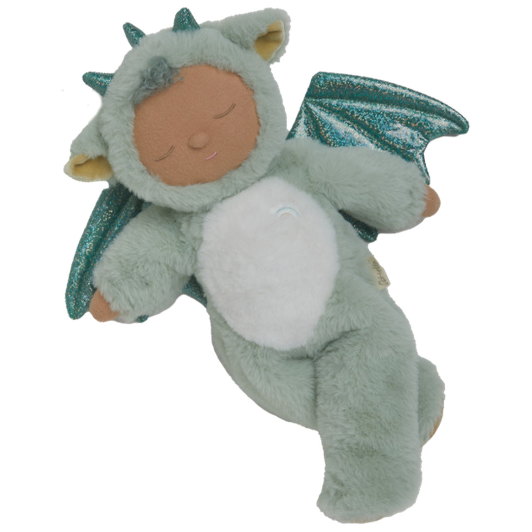 olli ella lappenpop cozy dinkum dragon - ash green - 32 cm | OETCOZ-COZ-GR-O | 2
