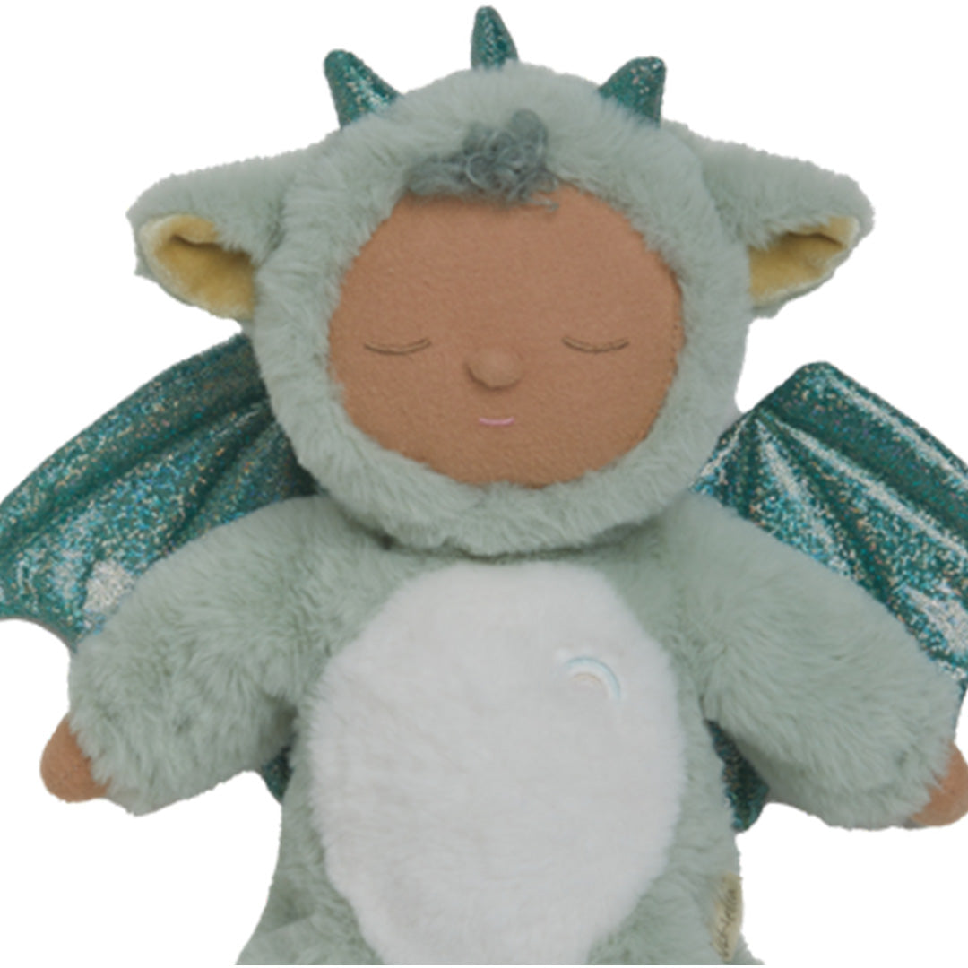 olli ella lappenpop cozy dinkum dragon - ash green - 32 cm | OETCOZ-COZ-GR-O | 3