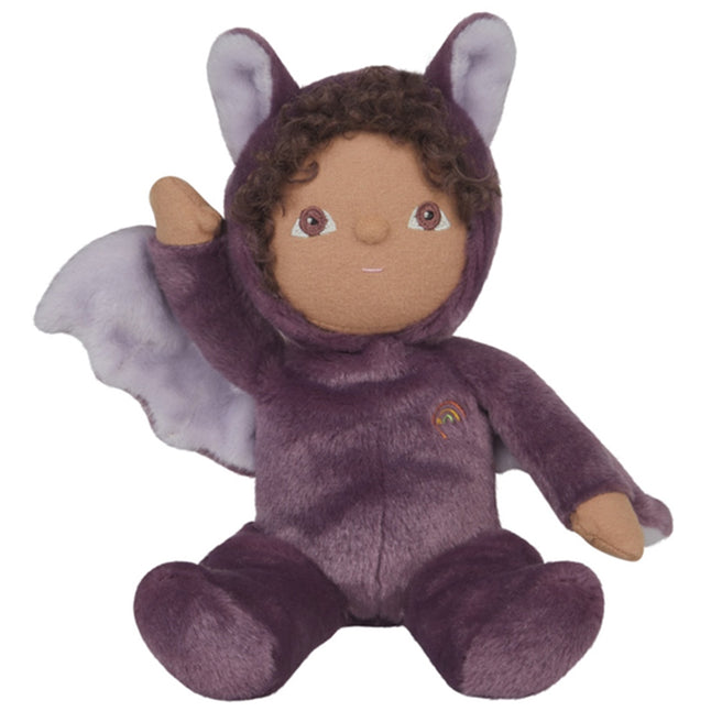 olli ella lappenpop dinky dinkum doll - bowie bat purple - 22 cm