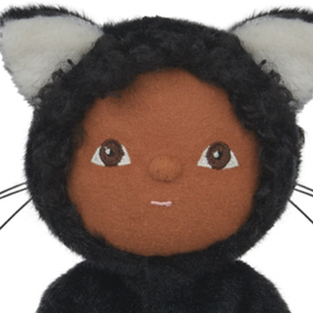 olli ella lappenpop dinky dinkum doll - carson cat black - 22 cm | OETDDA-DDN-BA-O | 3
