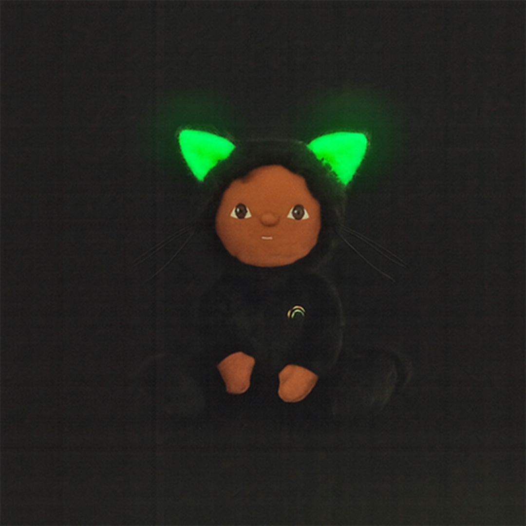 olli ella lappenpop dinky dinkum doll - carson cat black - 22 cm | OETDDA-DDN-BA-O | 1