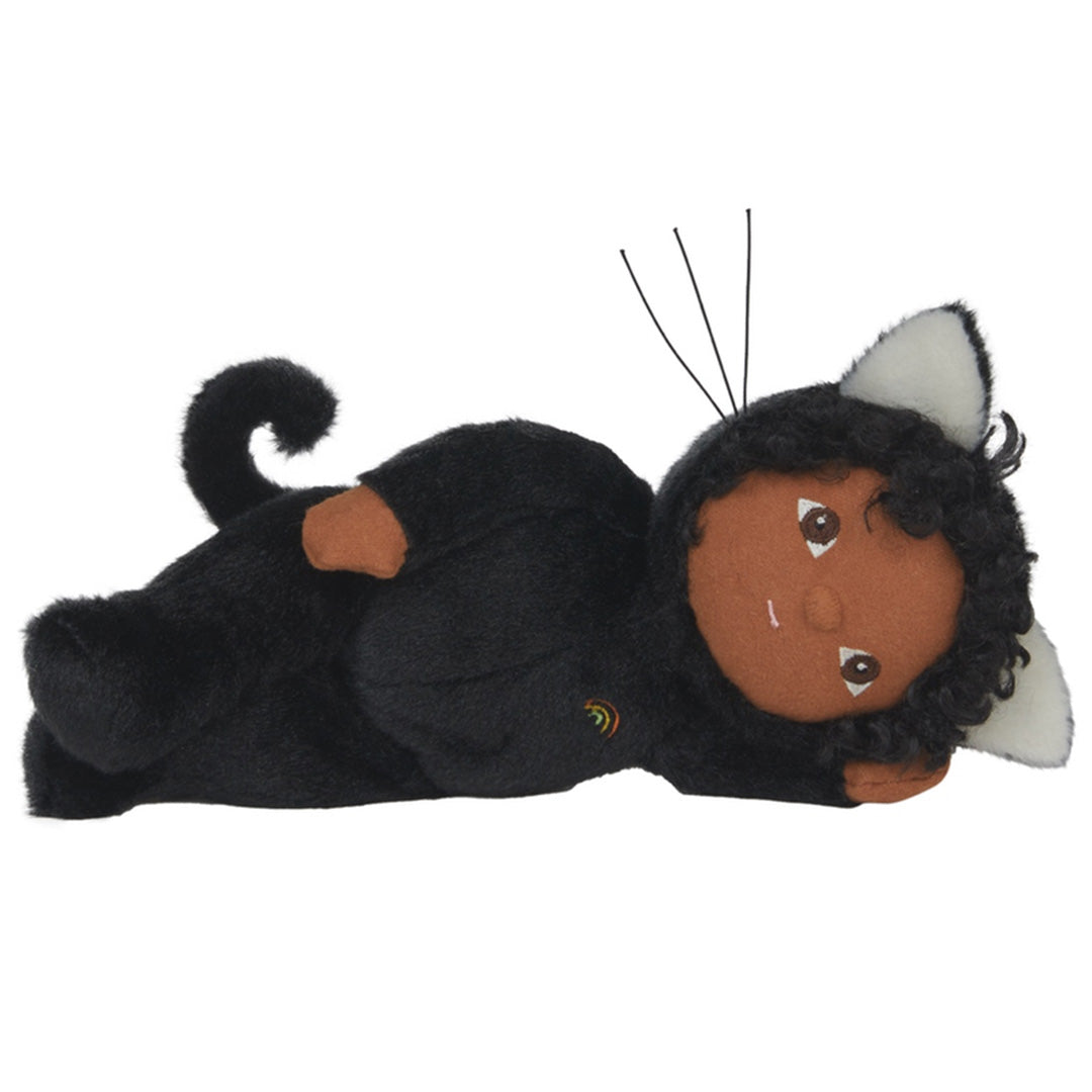 olli ella lappenpop dinky dinkum doll - carson cat black - 22 cm | OETDDA-DDN-BA-O | 2