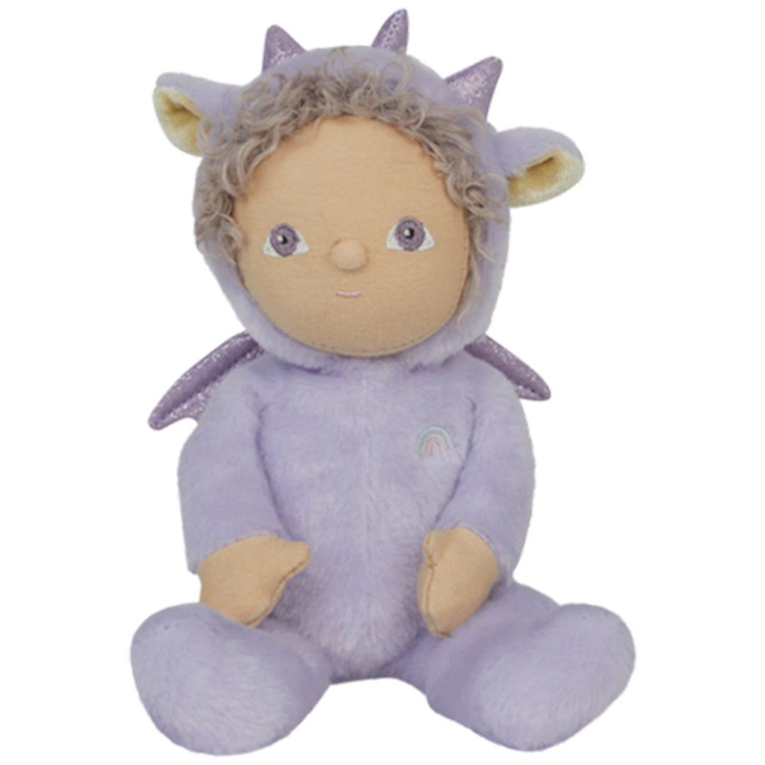 olli ella lappenpop dinky dinkum doll - duffy dragon lavender - 22 cm | OETDDA-DDN-LI-O | 0