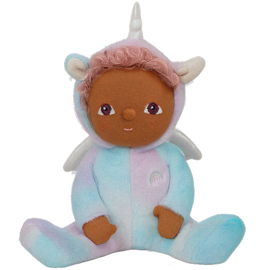 olli ella lappenpop dinky dinkum doll - uli unicorn rainbow - 22 cm | OETDDA-DIN-RA-O | 0