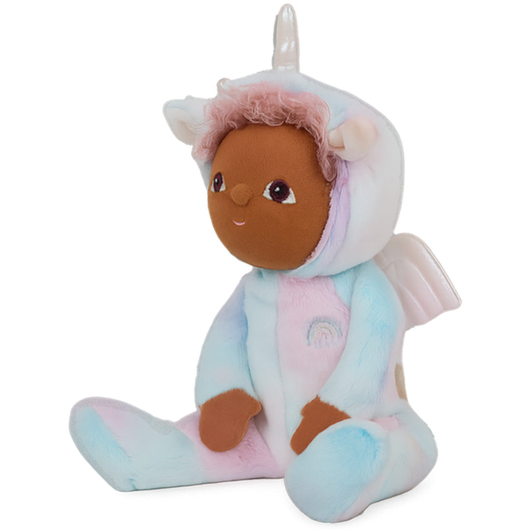 olli ella lappenpop dinky dinkum doll - uli unicorn rainbow - 22 cm | OETDDA-DIN-RA-O | 2
