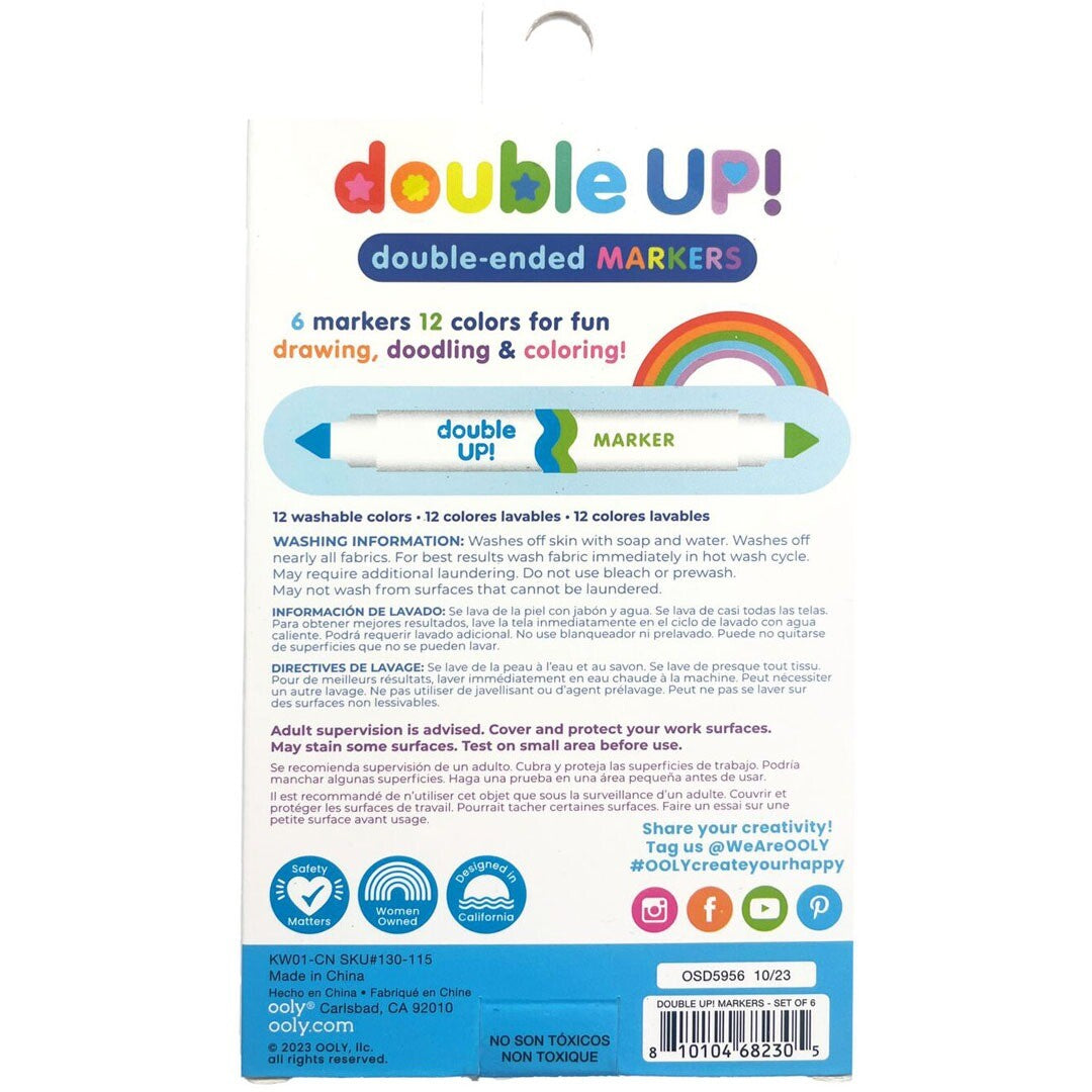 ooly dubbelzijdige stiften double up - 6st | 02.130-115 | 3