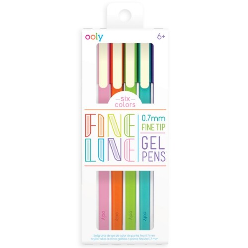 ooly gelpennen fineliners 0,7 mm - 6st | 02.132-138 | 0