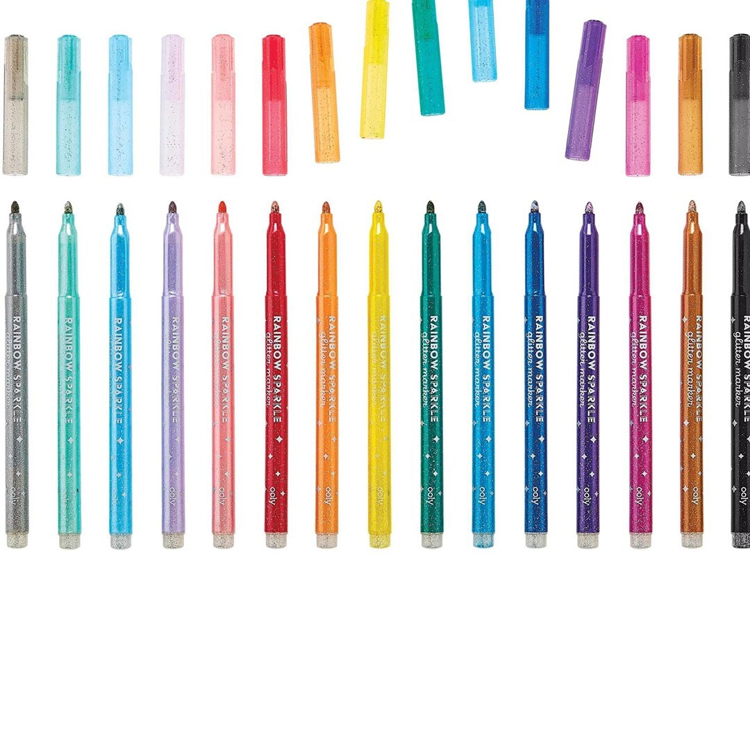 ooly glitter markeerstiften rainbow sparkle - 15st  | 02.130-113 | 1