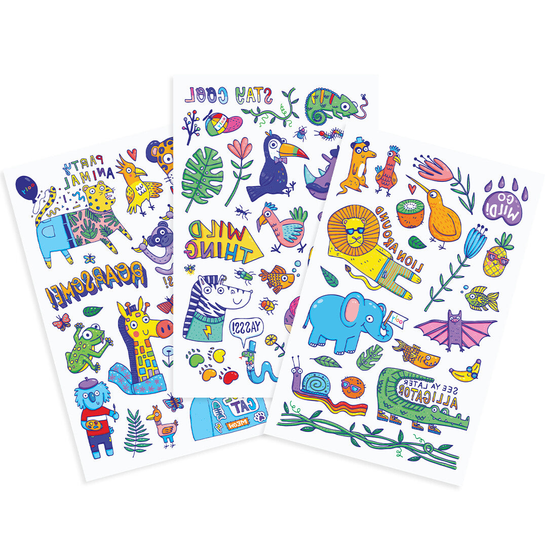 ooly kindertattoos feestbeesten | 02.176-013 | 2