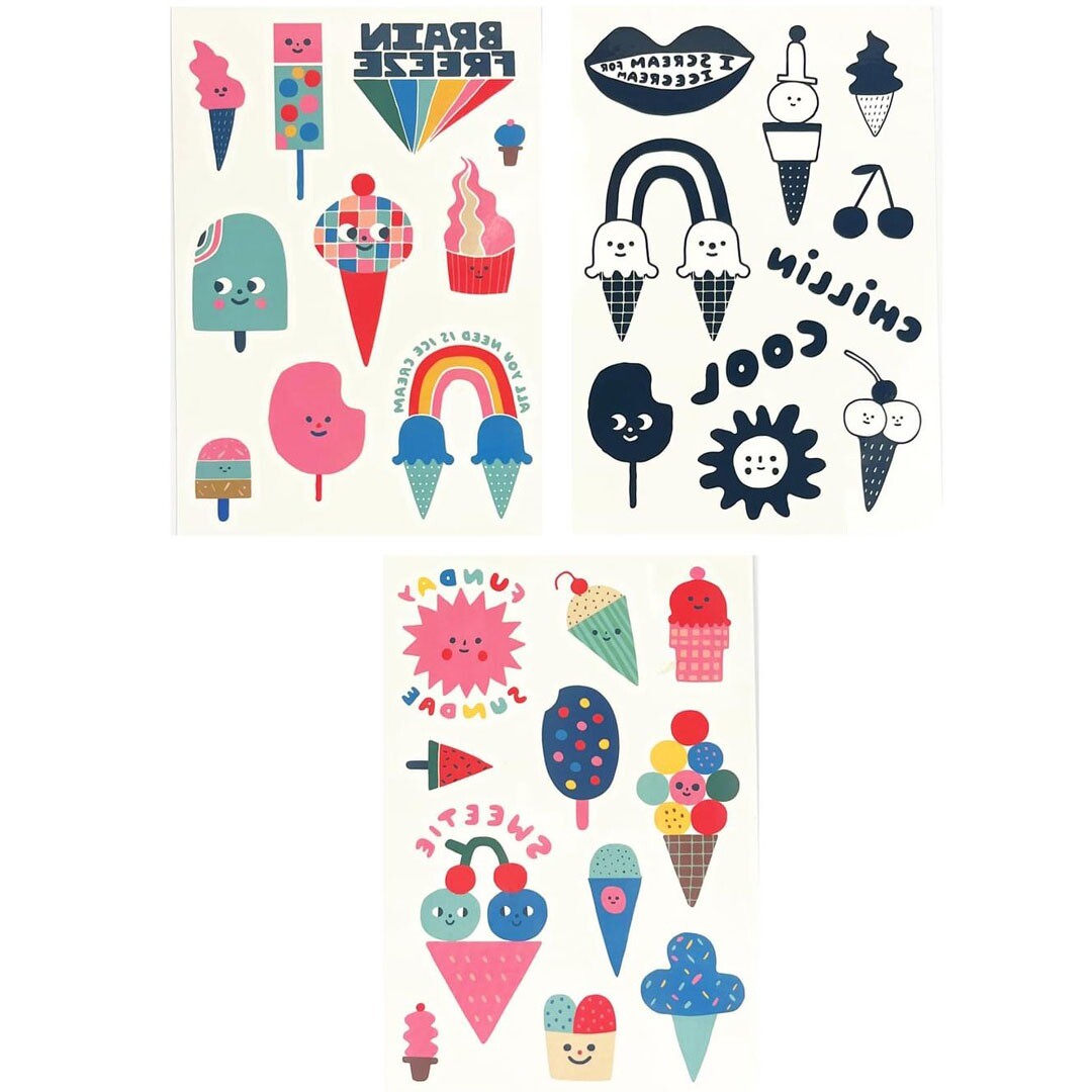 ooly kindertattoos icecream party | 02.176-024 | 2