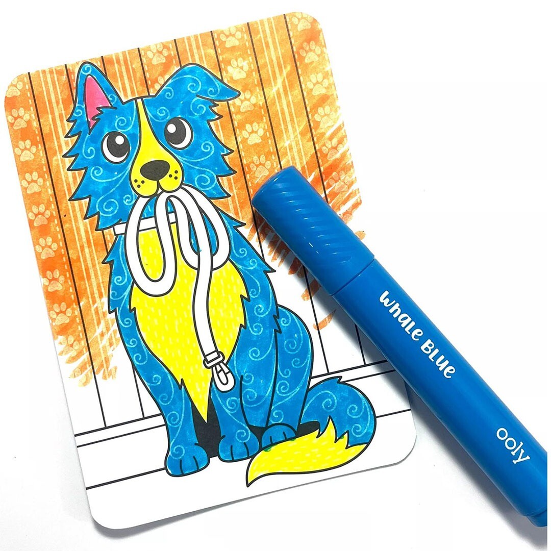 ooly kleurplaten undercover art dog days - 12st | 02.161-118 | 2