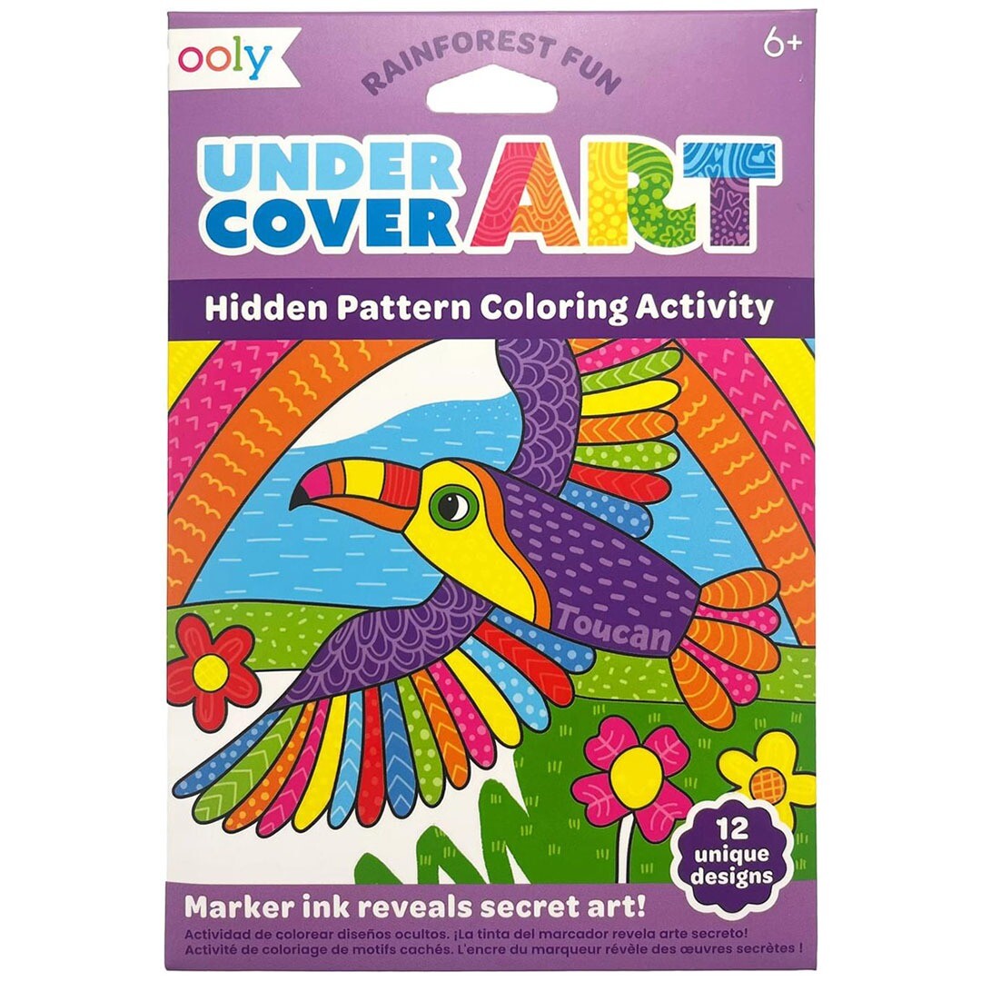 ooly kleurplaten undercover art rainforest fun - 12st | 02.161-119 | 0