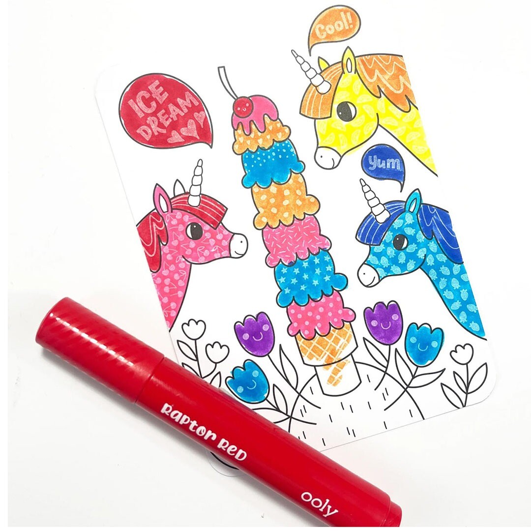 ooly kleurplaten undercover art unicorn friends - 12st | 02.161-116 | 1